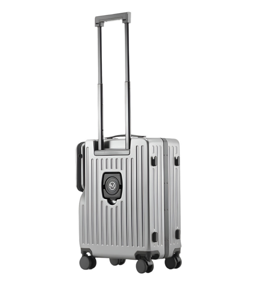 Front Open Carry-On – Smart Handbagage Koffer - 36 liter - Gray