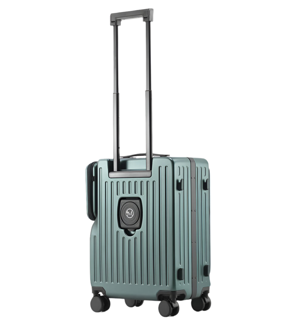 Front Open Carry-On – Smart Handbagage Koffer - 36 liter - Green