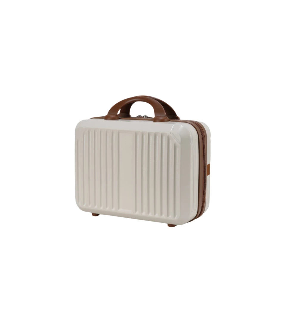 Cosmetics Travel Case – Compact Beauty Organizer - 14 liter - Ivory