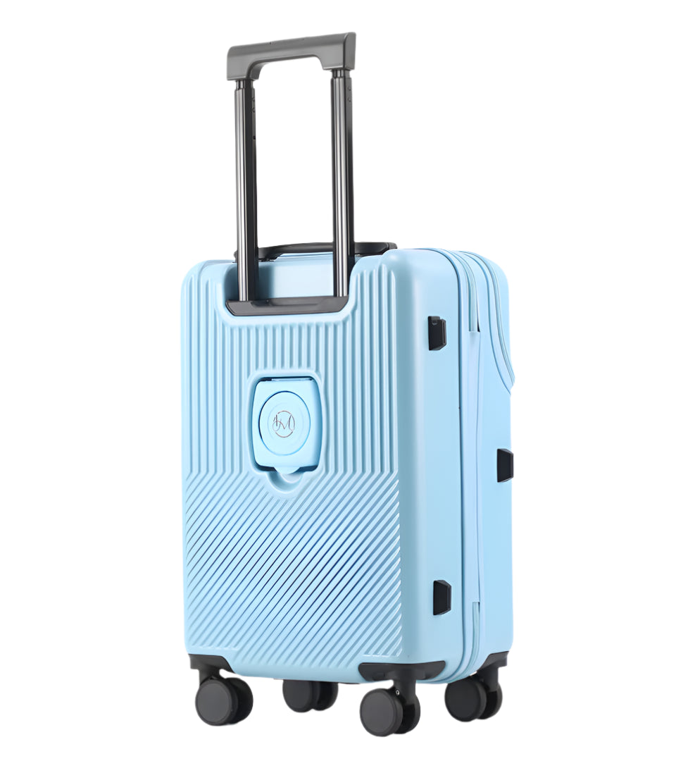 Front Open Suitcase H11 – Smart Handbagage Kofferr - 35 liter - Blue
