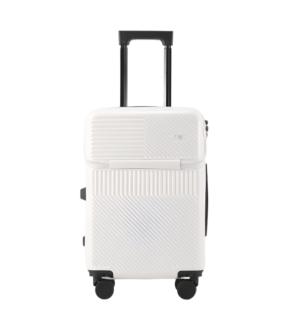 Front Open Suitcase H11 – Smart Handbagage Kofferr - 35 liter - Off White