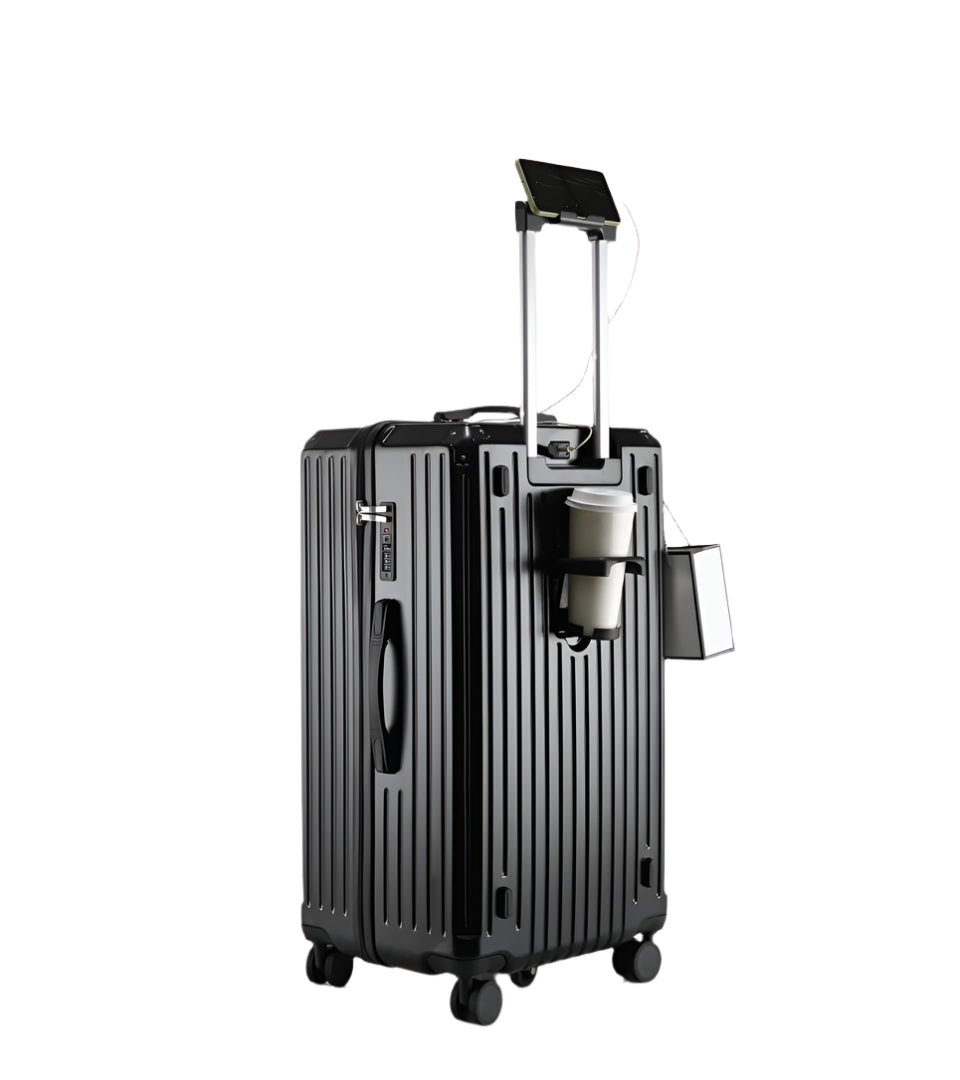 Smart Travel Suitcase - Large Check In Koffer 85 liter Black