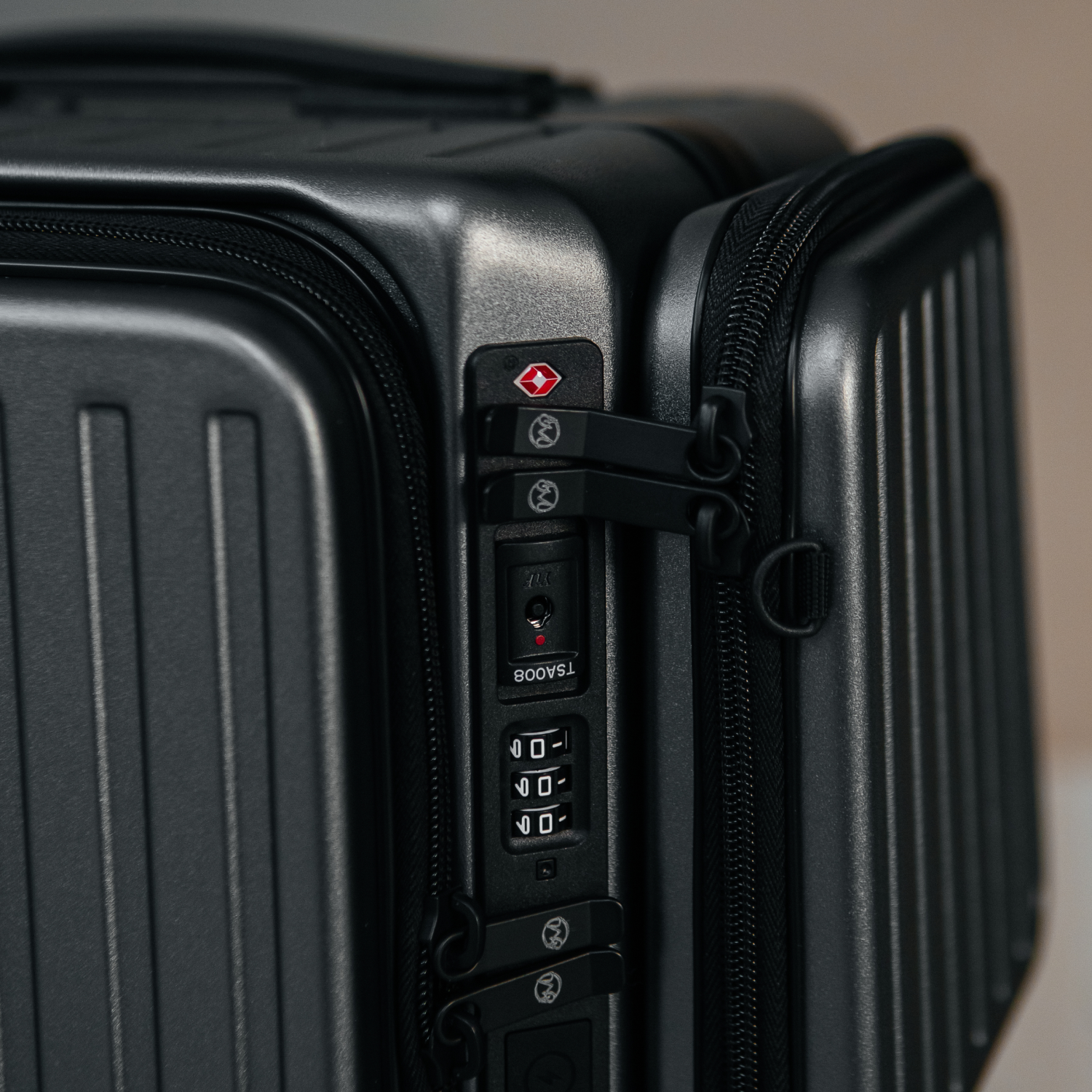 Front Open Carry-On – Smart Handbagage Koffer - 36 liter - Gray