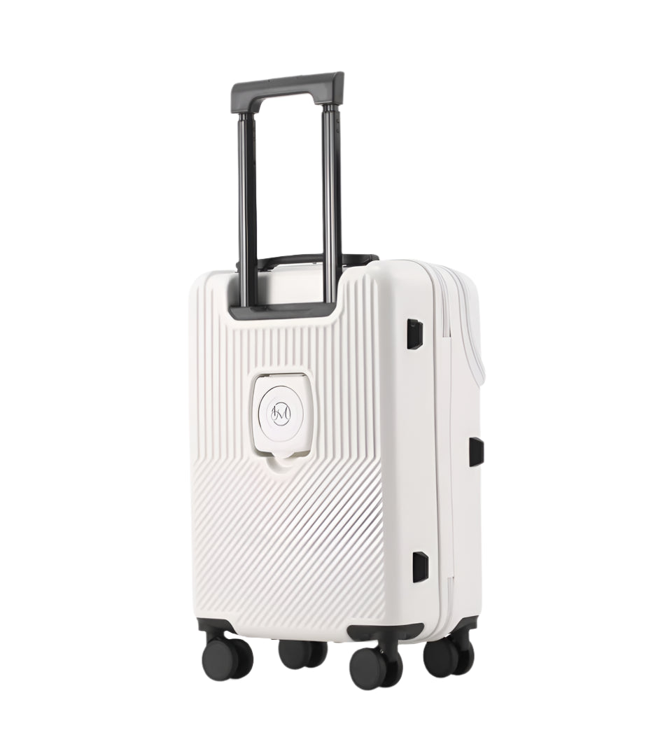 Front Open Suitcase H11 – Smart Handbagage Kofferr - 35 liter - Off White