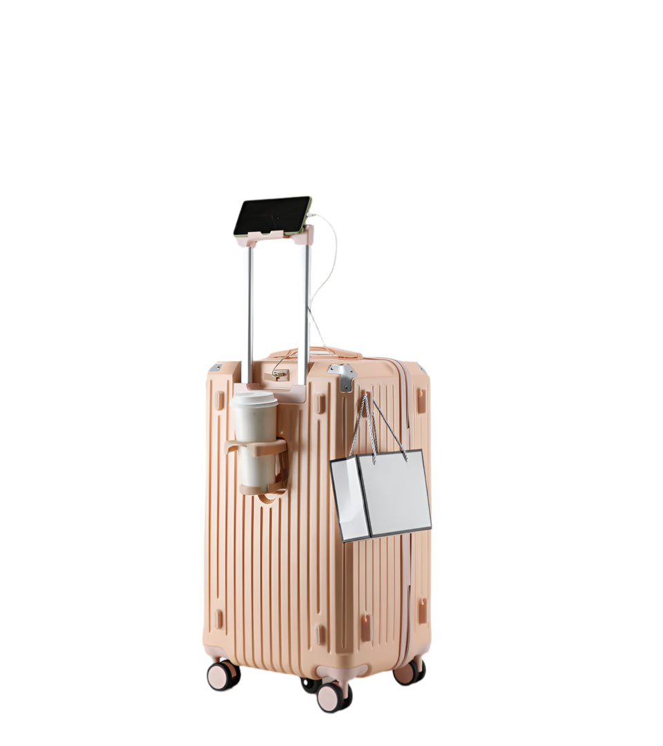 Smart Travel Suitcase - Medium Check In Koffer 66 liter Pink
