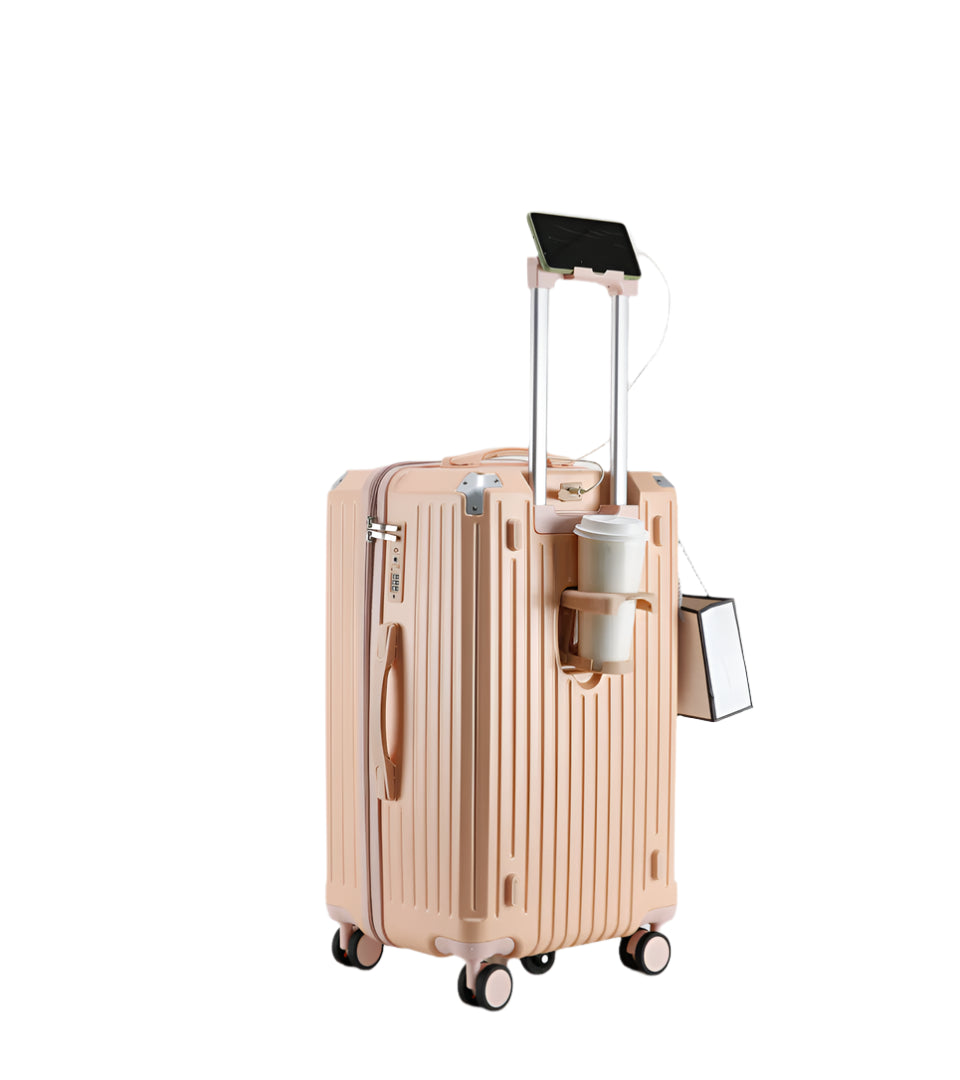 Smart Travel Suitcase - Large Check In Koffer 85 liter Pink